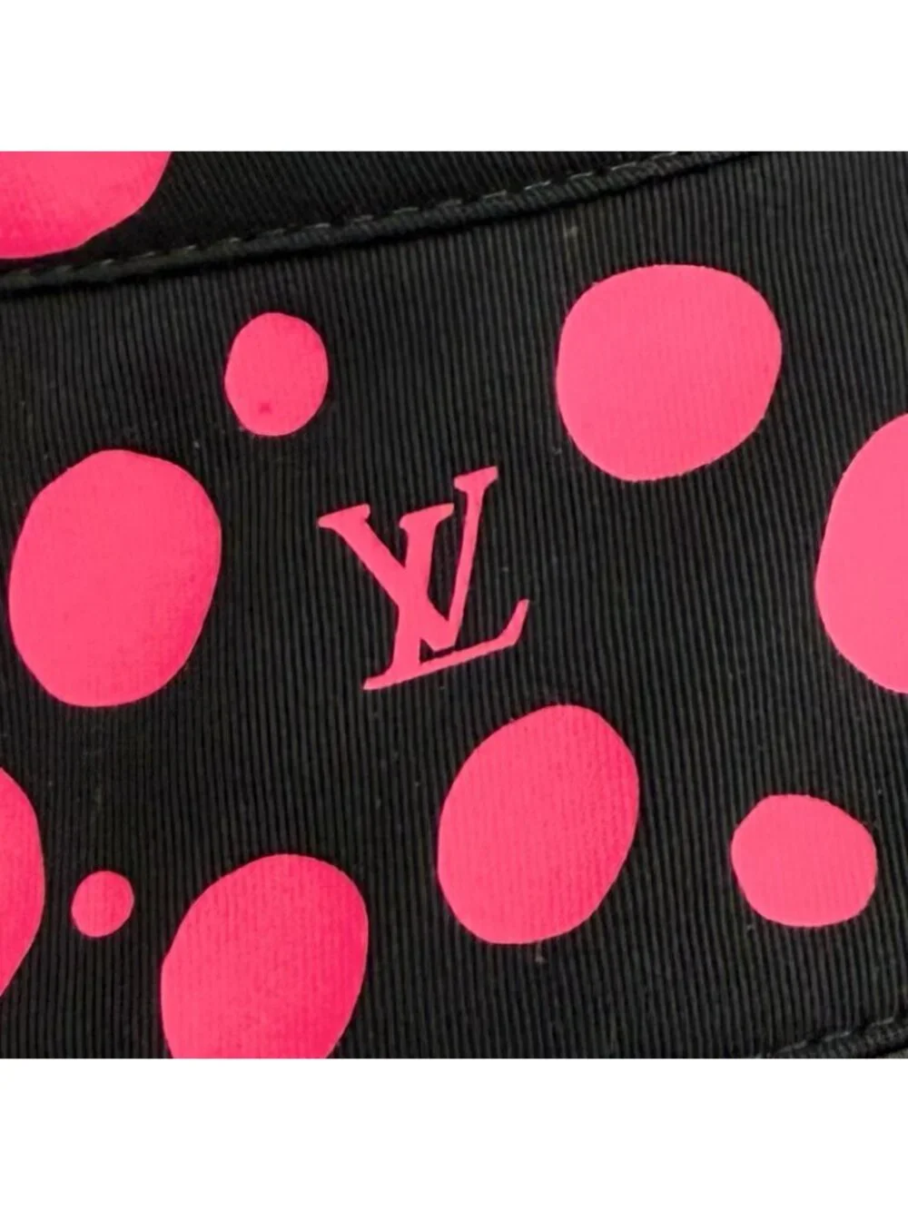 Louis Vuitton Yayoi Kusama Cotton Reversible Infinity Dot Hat Black Pink